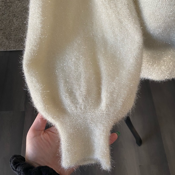 Pink Lily off white, sparkly sweater - Picture 8 of 9